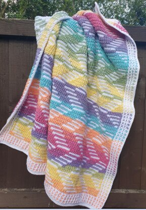 Mosaic Chevron Baby Blanket