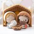 4 in 1 Nativity Crochet Pattern Set Mary Baby Jesus Joseph Stable DIY Christmas Mini Amigurumi Patterns Nativity Scene (Tutorial PDF file) by AradiyaToys (Olka Novytska)