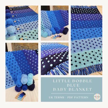 Little Bobble Blue Blanket - UK Terms