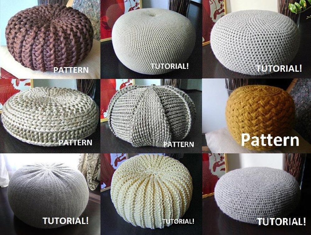 Pillows & Poufs, Free Crochet Patterns