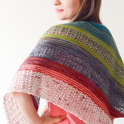 Pieces Of My Heart Shawl - knitting pattern