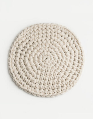 Round Lake Rug in Blue Sky Fibers - 201833 - Downloadable PDF Woolstok Jumbo