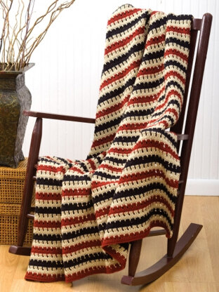Cozy Man-Ghan Blanket in Caron Simply Soft - Downloadable PDF
