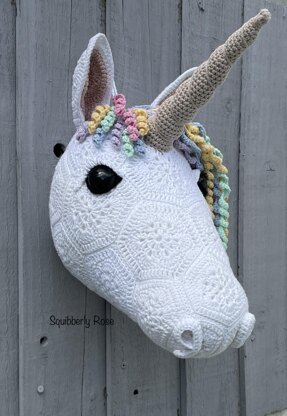 Luna the African flower unicorn head