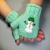 Snowman Fingerless Gloves