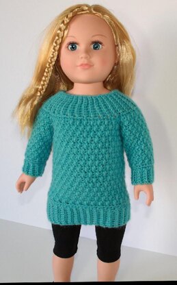 Cobblestones Sweater Dress for 18" dolls