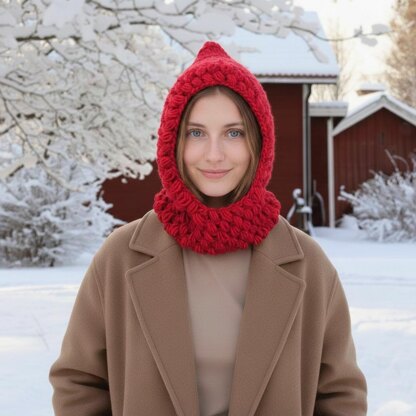 Pixie Hooded cowl neckwarmer