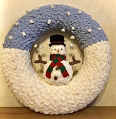 Christmas Decoration Snowman Wreath