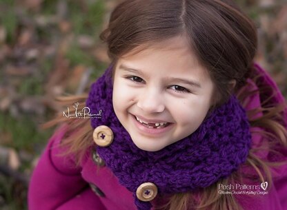 Simple Elegance Button Cowl Crochet Pattern 267