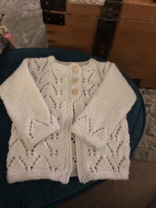 Arches Baby Cardigan in Cascade 220 Superwash Quatro - W292