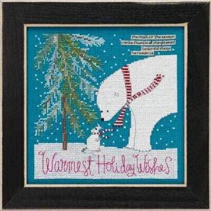Mill Hill Curly Girl - Warmest Wishes - 7.25inx7.25in