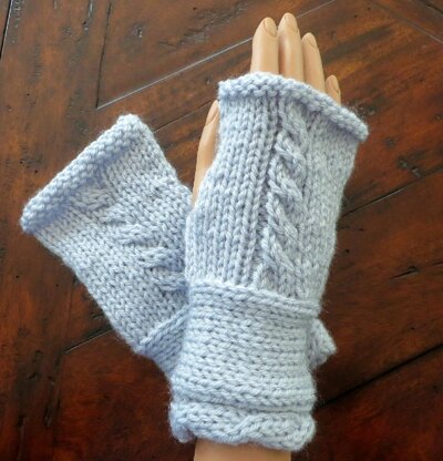 Fingerless Mittens to Match Traveler Cape