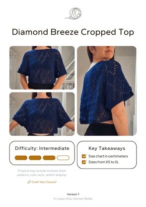 Diamond Breeze Cropped Top