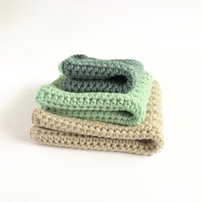 Simple Washcloth in 3 Sizes