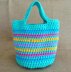 Girls Crochet Tote Bag Purse