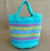 Girls Crochet Tote Bag Purse