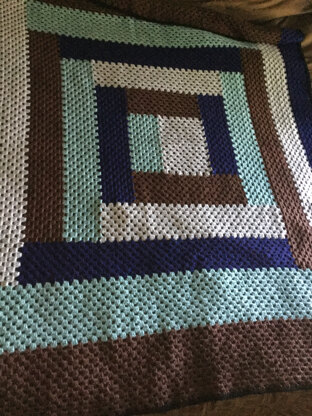 log cabin afghan