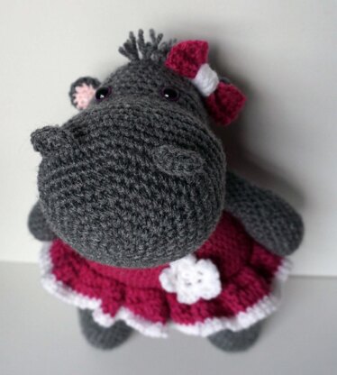 Häkelanleitung Amigurumi Nilpferd Bertha ♥