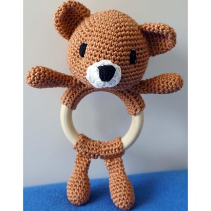 Crochet Pattern Baby Rattle Bear!