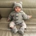 Theo Cardigan Hat and Booties Set Newborn - 10 Years