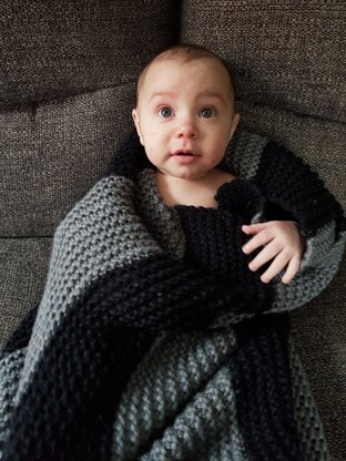 Chunky Knit Baby Blanket 92x122cm