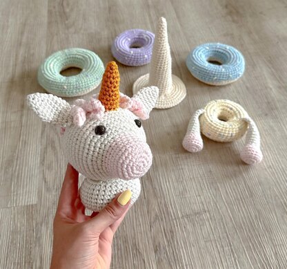 Stapelturm Einhorn / Stacking Toy Unicorn