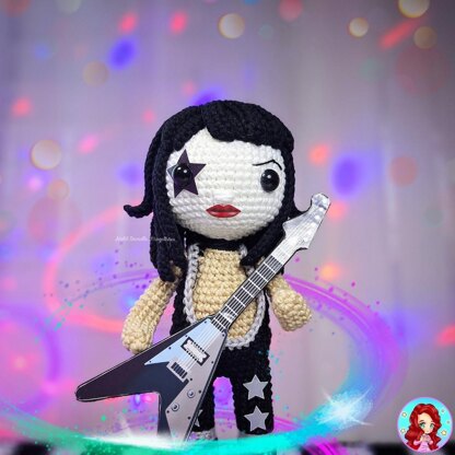 Star Rocker – Crochet Doll Pattern + Printable Accessories (Fanart Inspired)