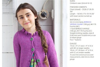 Blake Cardigan in Berroco Vintage Chunky - Downloadable PDF