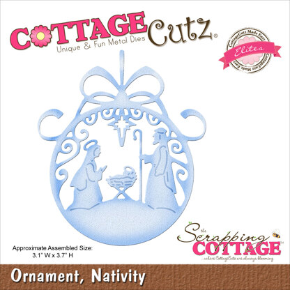 CottageCutz Elites Die - Ornament, Nativity 3.1"X3.7"