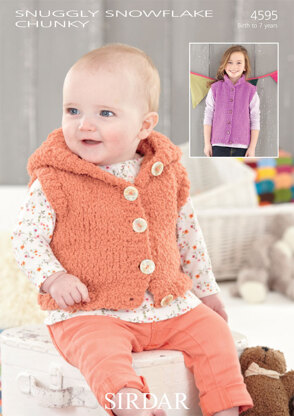 Gilets in Sirdar Snuggly Snowflake Chunky - 4595 - Downloadable PDF