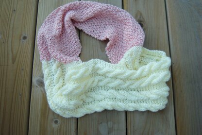 Two Tone Infinity Cowl