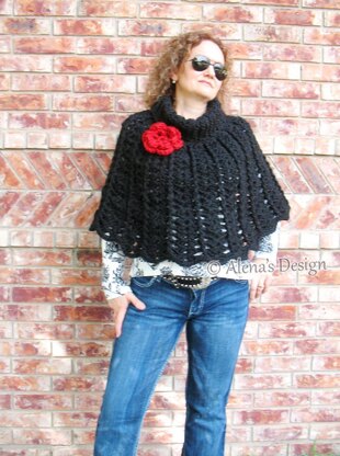 Chic Rose Poncho