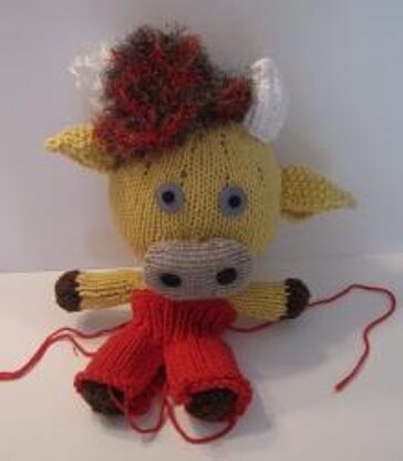 Knitkinz Yellow Cow