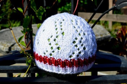 Zigzag Lace Baby Hat
