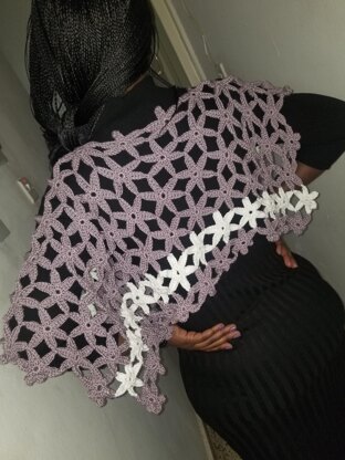 Easy Crochet Shawl Poncho Cape for Beginners "Star Wars"