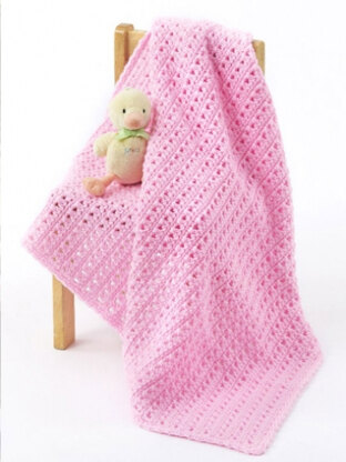 One Skein Baby Blanket in Caron One Pound - Downloadable PDF