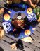 Crochet halloween wreath and bunting