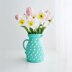 Crochet flower vase, crochet flowers, crochet pitcher, Jug with flowers