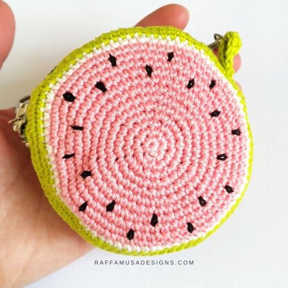 Watermelon Zipper Purse