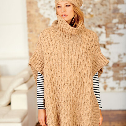 Poncho and Hat in Rico Fashion Alpaca Dream - 471 - Downloadable PDF