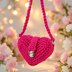 Crochet Heart Bag Pattern PDF + Video Tutorial – Shoulder Handbag