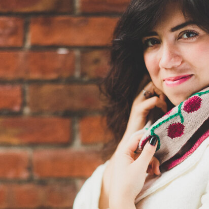 Winterberry Double-Knit Reversible Cowl in SweetGeorgia Cashluxe Fine - Downloadable PDF