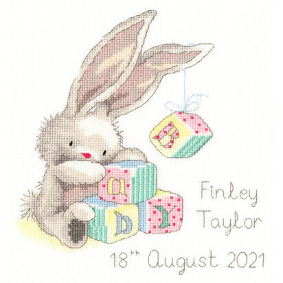 Bothy Threads Bebunni - Playtime Cross Stitch Kit - 20 x 21cm