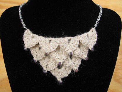 Dragon Scales Crochet Necklace