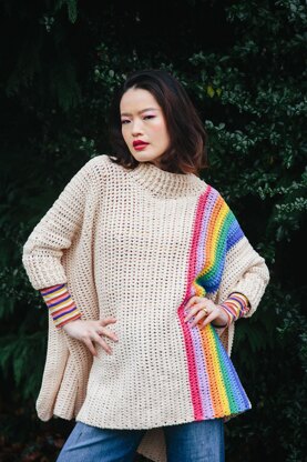 Colours Of The Rainbow Poncho