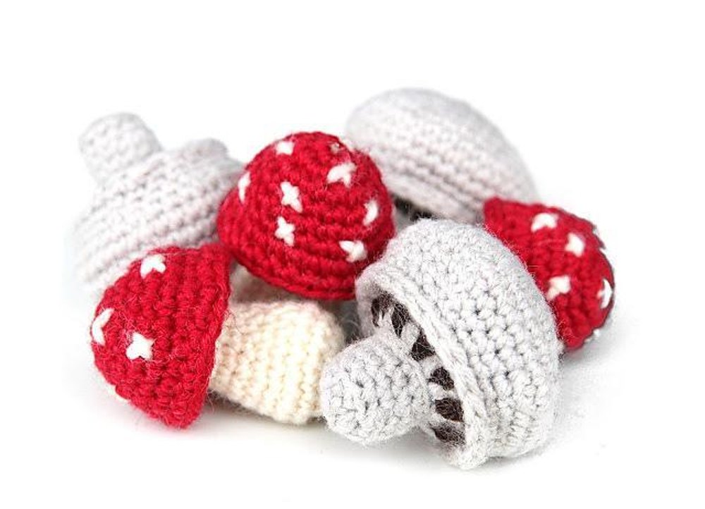 Toadstools & Mushrooms Crochet pattern by Dennis Marquez