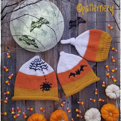 Candy Corn pixie - knitting pattern