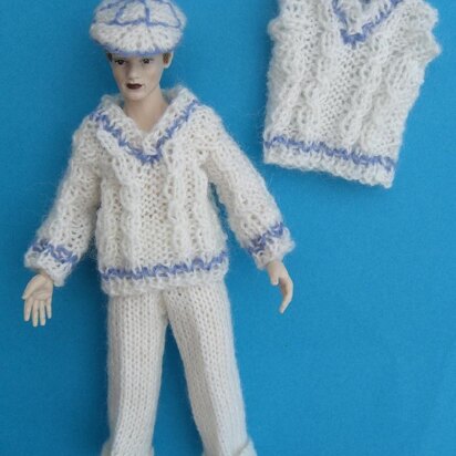 HMC50 Cricket whites outfit for the dolls house