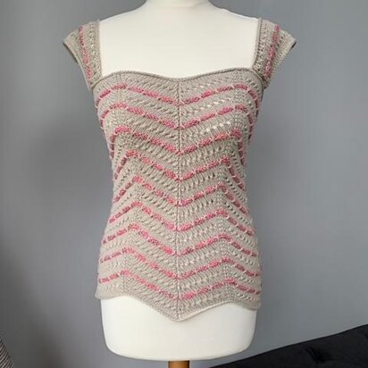 Woven Effect Summer Top