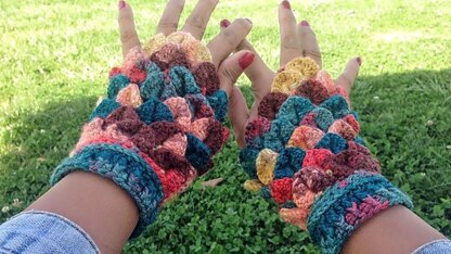 Mermaid Short Fingerless Gloves/Mitts